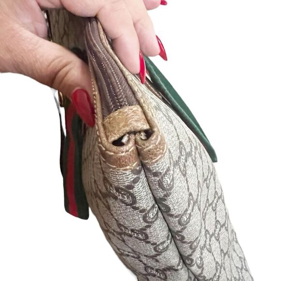 GUCCI Plus Web Sherry Line GG Plus Shoulder Tote Bag PVC Leather - Picture 9 of 16